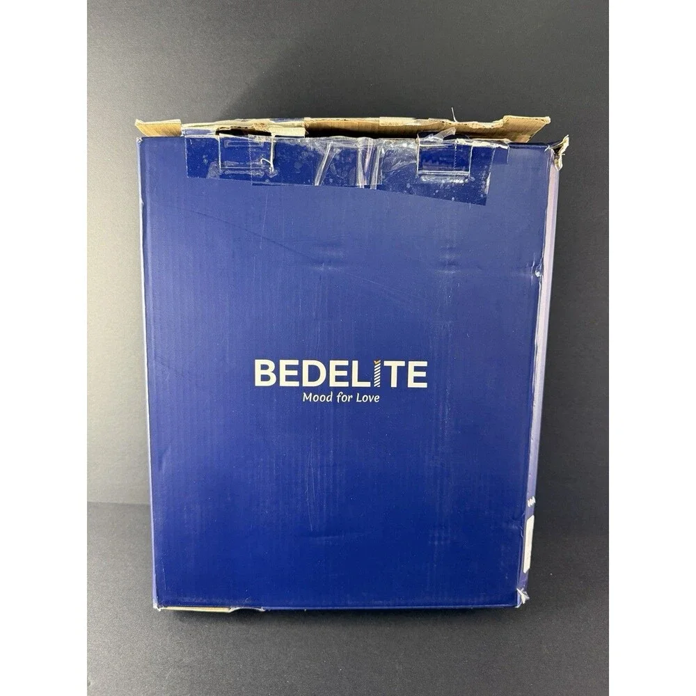 BEDELITE Velvet Black QUEEN Fitted Sheet & 2 Pillowcases - Open Box/ Sealed Item
